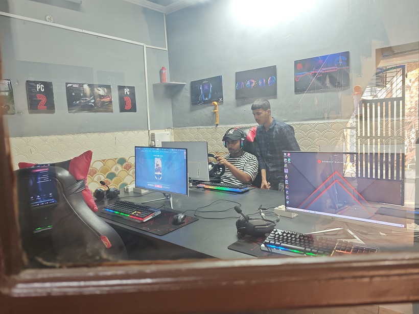 Row of high-performance computers